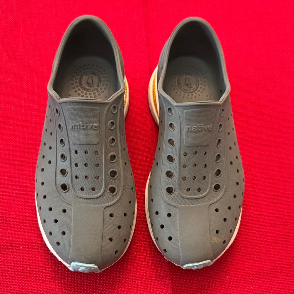 Native Boy’s Charcoal Slip-On Shoes